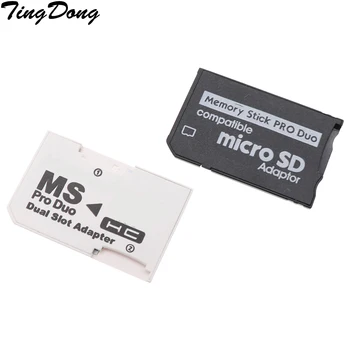 TingDong Adapter za Pomnilniško Kartico Micro SD TF Flash Kartice Memory Stick MS Pro Duo za PSP Kartico Enojni / Dvojni 2 Reža Adapter