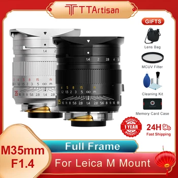 TTArtisan 35mm F1.4 Polno Slave, Ročno Ostrenje Prime Objektiv Leica M-Mount Kamere, Kot je Leica M-M M240 M3, M6 M7 M8 M9 M10 M9p