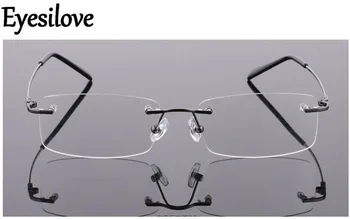 ultra-lahka, rimless kratkovidnost očala kovinski Kratkovidan Očala ženske moški Kratkovidnost očala leče iz -0.50, da -8.00