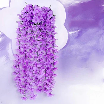 Umetni Hydrangea Cvet Stranka Dekoracijo Simulacije Valentinovo Poroka Steni Visi v Košarico Cvet Orhideje Ponaredek Cvet