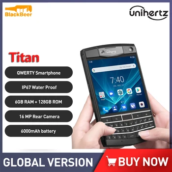 Unihertz Titan IP67 Krepak 4G Pametni Jedro Octa 6GB 128GB Mobilni Telefon Android 10 mobilni telefon s QWERTY Tipkovnico NFC 6000mAh