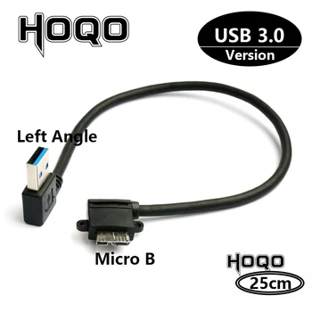 USB 3.0 Tip A na Mikro b,USB, kot na Mikro USB 3.0 za 90 Stopinj za trdi disk zunanji usb 3.0 micro b trdi disk Kabel