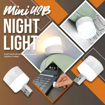 USB LED Nočna Lučka Mini Nočna Lučka za Računalnik, Mobilni Moči Banke Prenosne Baterije Vtičnico za Polnjenje Razsvetljavo Branje Knjige Svetilke