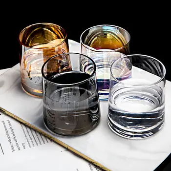 Ustvarjalne Kozarec Vode Pokal Visoke Temperature Odporen Gospodinjski Vibrato z Enako Pregleden Viski Kozarec Soka, Piva Stekla