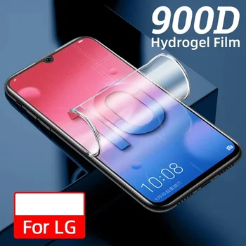 V50 Hydrogel Film Za LG V30 V40 V50 Polno Zajetje UV Film Za LG G7 G8 Plus Thinq Zaslon Patron, Ne Kaljeno Steklo