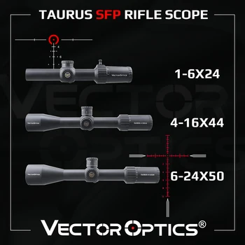 Vector Optics Taurus 1-6x24/4-16x44/6-24x50 SFP Riflescope S Diamond Jasno Sliko HD Objektiv IPX7 Nepremočljiva Fit .338