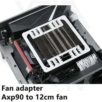 Večsmerni fan adapter Thermalright AXP90 X 47 x53 fan adapter 9-12 cm, kovinski navzdol s pritiskom ITX