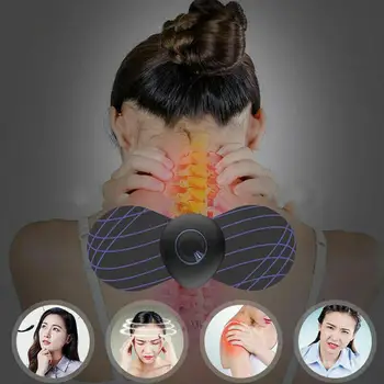 Vratu Massager Mini Električni Cervikalno Masažo Hrbtenice Meridian Bolečine Nalepke Nazaj Mišice Massager Sprostitev Orodje Olajšave M4z8