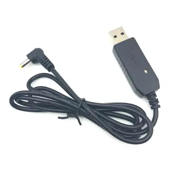 Vroče Za Walkie Talkie, USB Kabel Polnilnika s Lučka za BaoFeng UV-5R Podaljša Baterije BF-UVB3 Plus Batetery Ham Radio