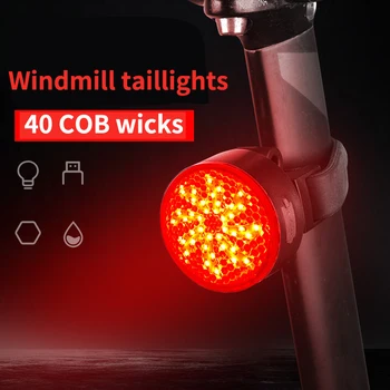 WEST KOLESARJENJE Kolo Zadnje Luči Auto Start/Stop Zavoro Zaznavanje vodoodporna LED Polnjenje Kolesarska Luč Smart Kolesarske Opreme,