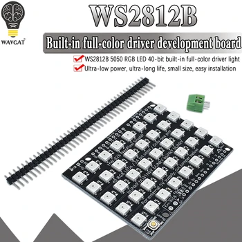 WS2812B 40 RGB LED WS2812 5X8 Pixel Dot Matrix Ščit Naslovljive LED Modul Odbor za Arduino UNO R3