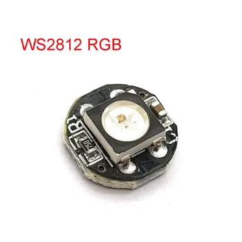 WS2812B WS2812 LED Čip 5050 SMD RGB 5 S Črno PCB Board Heatsink 9.6 mm Premer WS2811 IC Vgrajeno inWS2812B WS2812 LED Čip