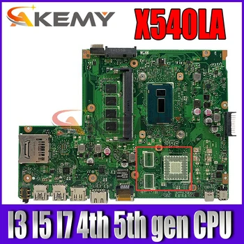 X540LA Prenosni računalnik z Matično ploščo Za Asus X540LJ X540L F540L X540 Zvezek Mainboard I3 I5, I7 4. 5. gen CPU 0GB 4 GB RAM, 100% Preizkus
