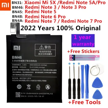 Xiao Mi Originalne Nadomestne Baterije Telefona Za Xiaomi Mi Redmi Opomba A1 3 5 5A Mi 5X 6 7 Y1 Lite S2 Pro Bateria baterije +Orodja