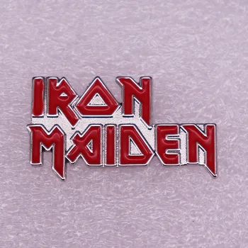 XM-smešno Rock and roll fan značko rdeča črka pin značko osebno pribor baker kovinski značko
