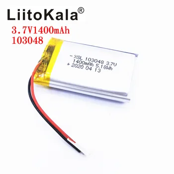 XSL 3,7 V 103048 1400mAh Polnilna Litij-Li-polymer Baterije Zamenjava Baterije DIY Baterija Za MP3, MP4, DVD Zvočnik Kamera