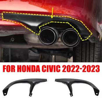 Za Honda Civic 2022-2023 Abs Black Tail Grlo Dekoracijo naslovnica Stripa Trim 2PCS