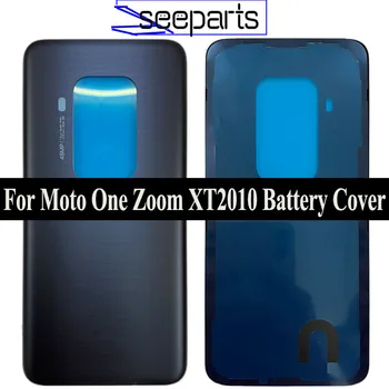 Za Motorola Moto Eno Zoom Pokrovček za Baterijo Nazaj Steklena Plošča Zadaj Stanovanj Primeru Za Moto Ena Pro XT2010 Pokrov Baterije