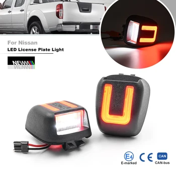 Za Nissan Titan Xterra Armada Meje Rdeče OLED Neon Cevi LED Tablice Svetlobe Canbus Zadaj Oznako Razsvetljavo Registracijo Lučka