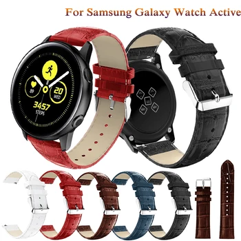 Za Samsung Galaxy Watch Aktivna 2 40 mm 44 Active2 Galaxy 42mm Prestavi S2 Šport Pravega Usnja Trakovi Trak Zapestnica modni pasovi