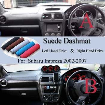 Za Subaru Impreza Wrx STi GD GG G2 2002 2003 2004-2007 Antilop Dashmat Dash Mat Pokrov nadzorna plošča Pad Preprogo Avto Styling Opremo