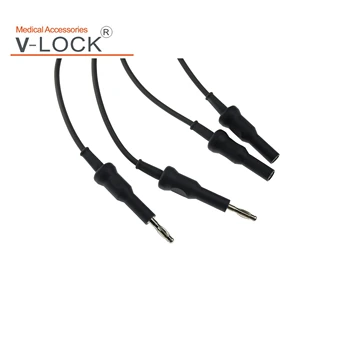 Za večkratno uporabo Bipolarne sile kabel, elektrokoagulacijo povezovanje žica, 5/2 mm vtič za dvojno 4.0 mm banana priključek