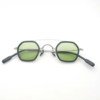 Zelena, Roza Objektiv Kovinska sončna Očala za Kratkovidnost Eyelgasses 2021 Oči glassses Vintage Retro Slogu Modni Oblikovalec blagovne Znamke