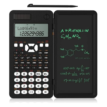 Znanstveni Kalkulatorji Z Pisni obliki Tablet,Sončne Energije, LCD Znanost Kalkulator Notepad S Funkcijo, Za Študente