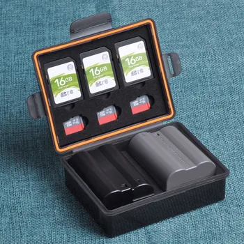 Črna Kamera Baterije, Shranjevanje Primera za NP-FZ100, NP-FM50, NP-500H, LP-E6, BP-511, DMW-BLF19 Baterije SD TF Pomnilniško Kartico Škatla za Shranjevanje